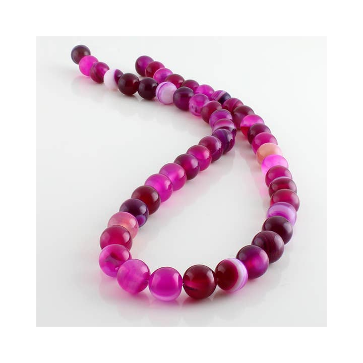 UniArt - Wholesale Beads - Pink Agate, Strips Accounts1