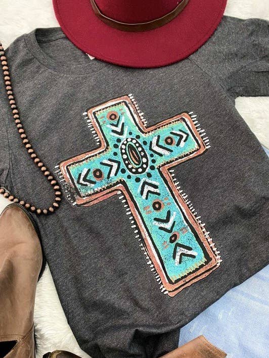 Bella Canvas Turquoise Cross, Faith, Religion and other Purchase Wholesale grafic tees. Free Returns & Net 60 Terms on Faire trending on Faire.