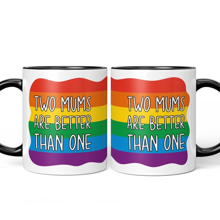 Conjunto de canecas 2 mães melhores do que 1 homossexual por atacado de TeePee Creations