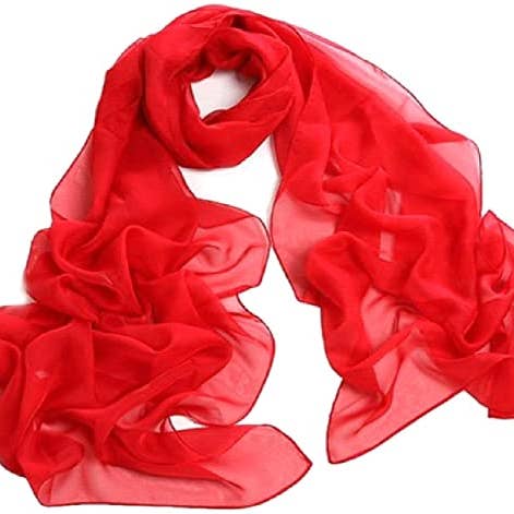Wanderlust Global - Vente Écharpe – femme - Écharpe en soie transparente XLong (dupatta)