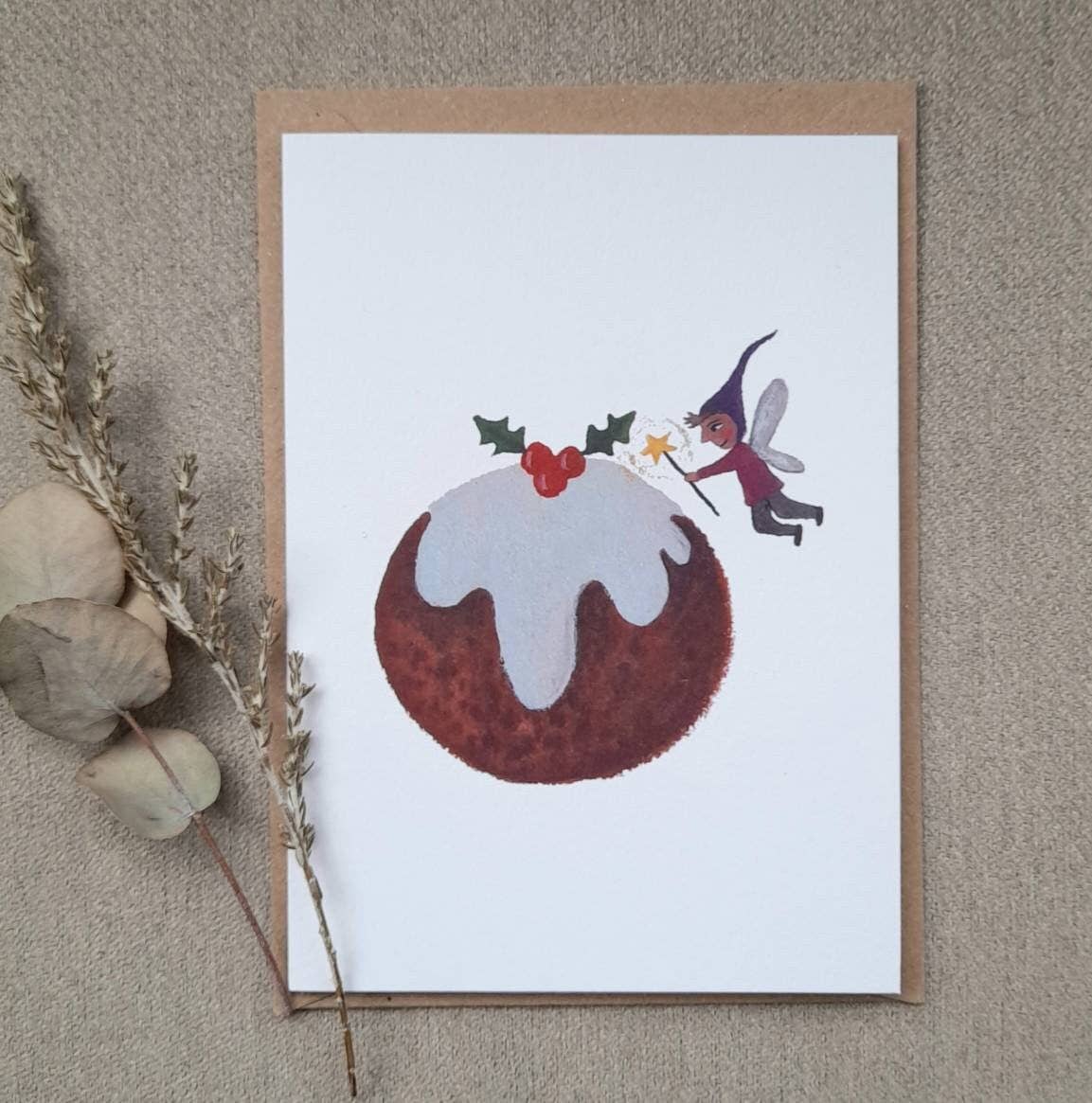 LYDIAMAE - Wholesale Christmas Card - Christmas pudding greetings card0