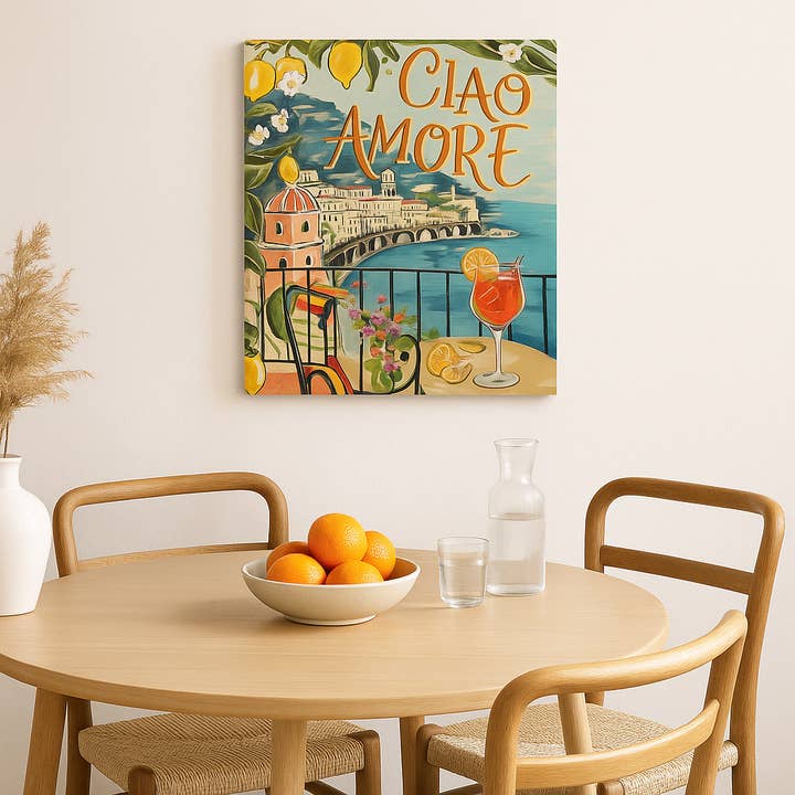 Ciao Amore Artwork for wholesale by Oriana Lamarca Designs