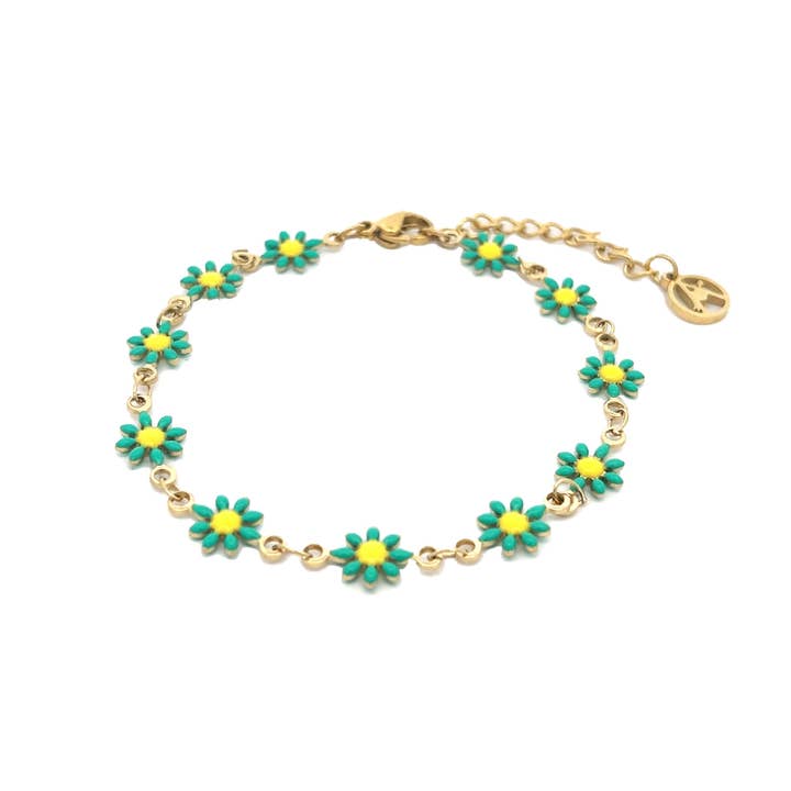 AMORINO SRL - Wholesale Charm/Dangle Bracelet - Daisy Bracelet - JN2344F150