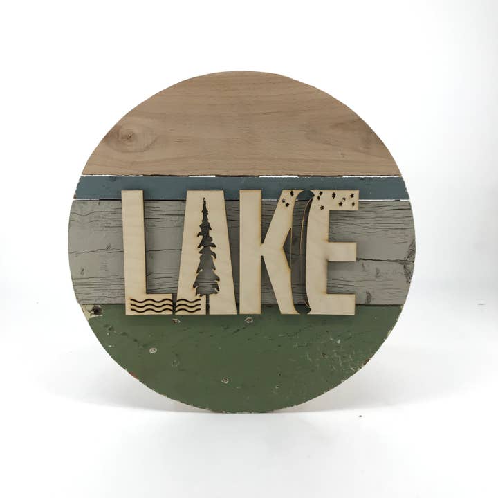 Makery Maven Co. - Wholesale Wall Accent - Travel Collection | Lake Wall Art2