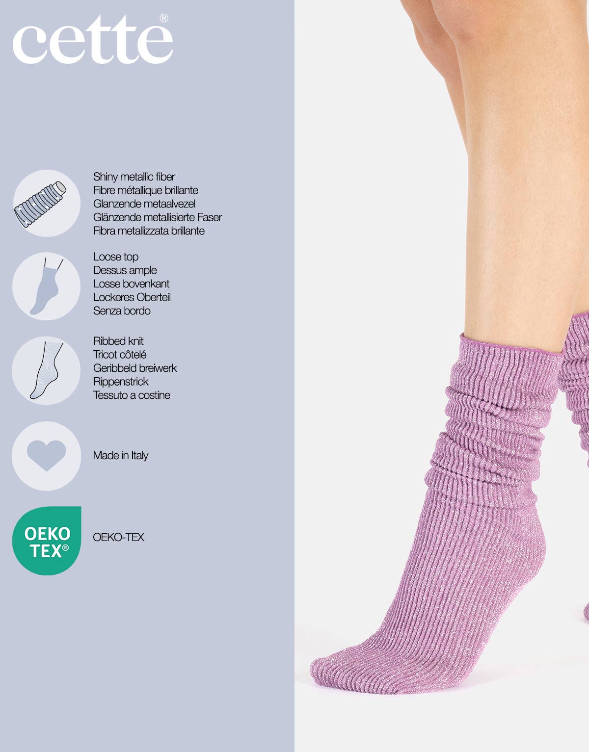 Cette - Wholesale Socks - Women's - Ribbed Socks, Shiny Socks for Women, Dresses for Women65