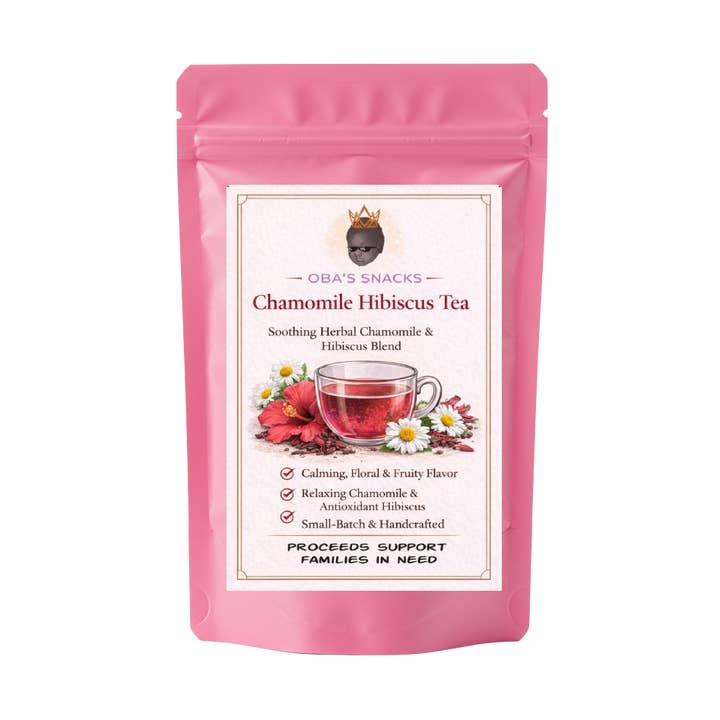 Gourmet-Tee – Hibiskus-Kamille (Chai oder normal) für den Großhandel von Oba's Snacks