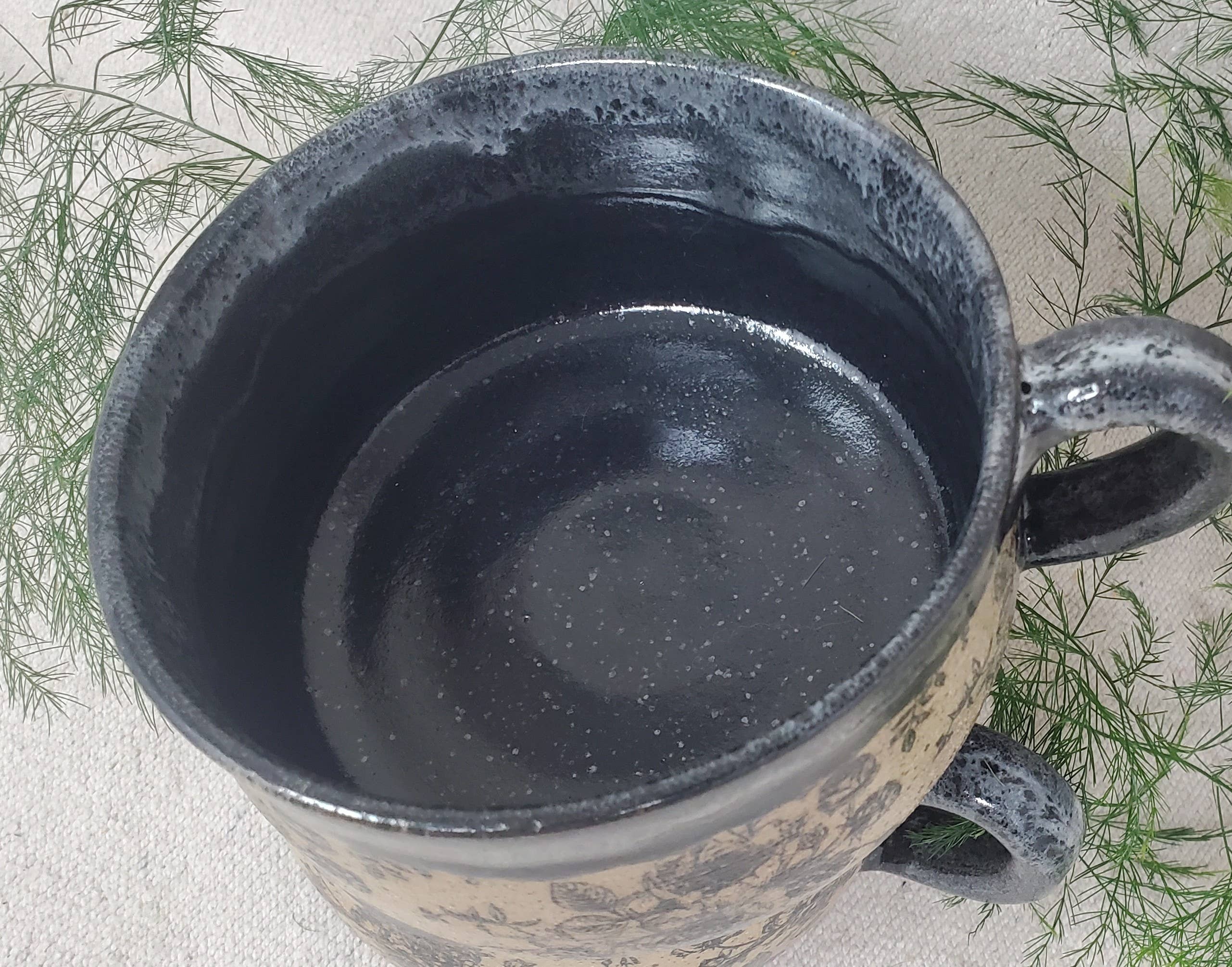 Turtle Hollow Pottery - Wholesale Bowl - Rose Garden Soup Bowl in Winter Storm2