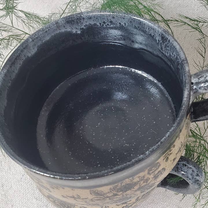 Turtle Hollow Pottery - Wholesale Bowl - Rose Garden Soup Bowl in Winter Storm2