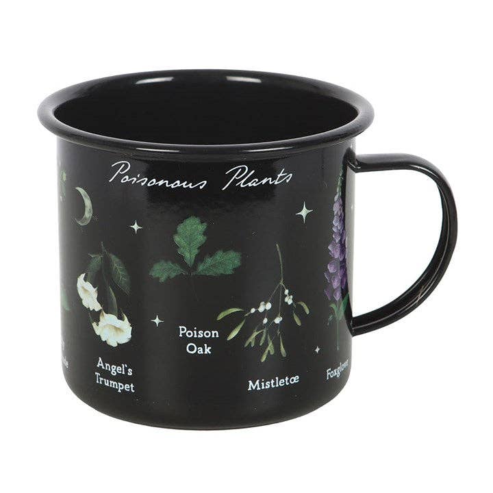 Something Different Wholesale - Wholesale Coffee Mug - Poisonous Plants Gothic Botanical Enamel Mug2