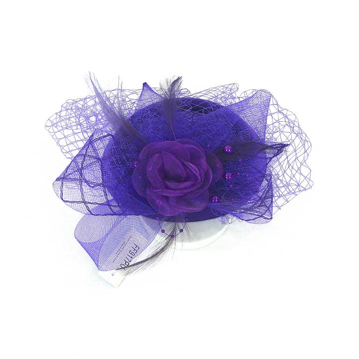 TAPA fashion - Wholesale Fascinator Hat - Women's - Kentucky Derby & Tea Party Flower Feather Hat FF917 (2PC)14