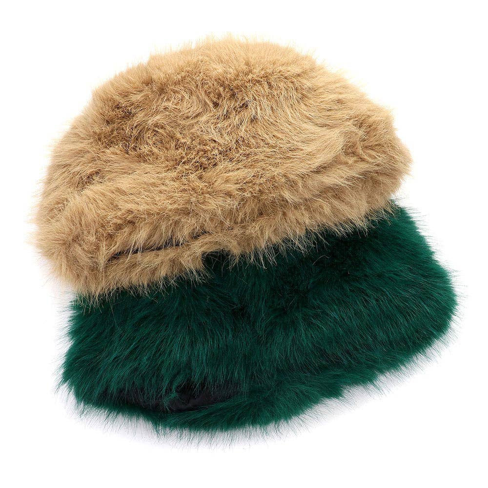 Sensibling Corp. – wholesale Mössa - Dam – Fuskpäls Furry Kosackstil Vinterhatt2