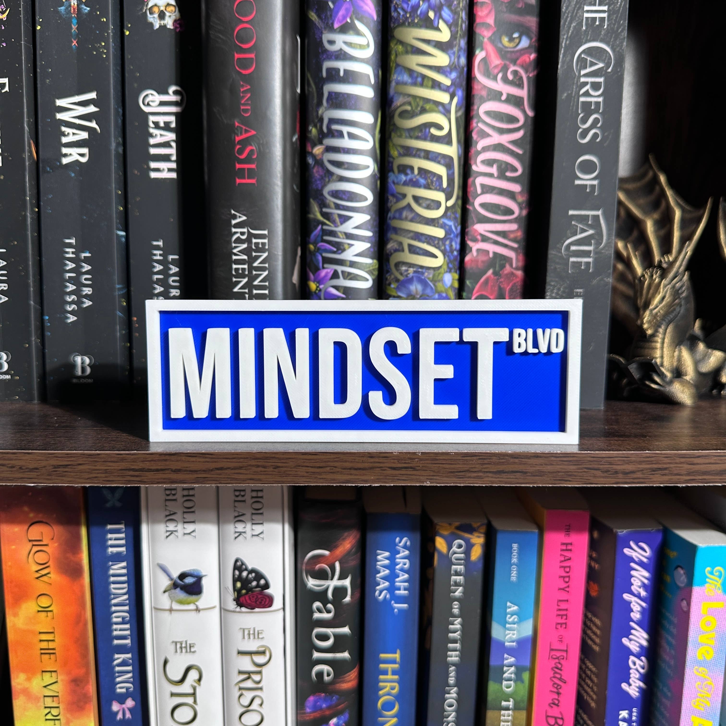 The Crafted Nook - Vente Pancarte - Panneau de signalisation d'état d'esprit | Décoration d'étagère2