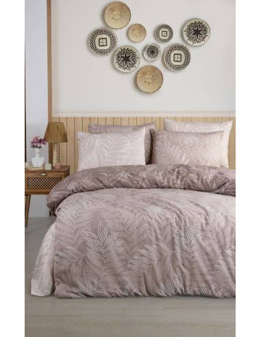 Mani Textile - Wholesale Bedding Set - ASTERA Taupe Bed Set1