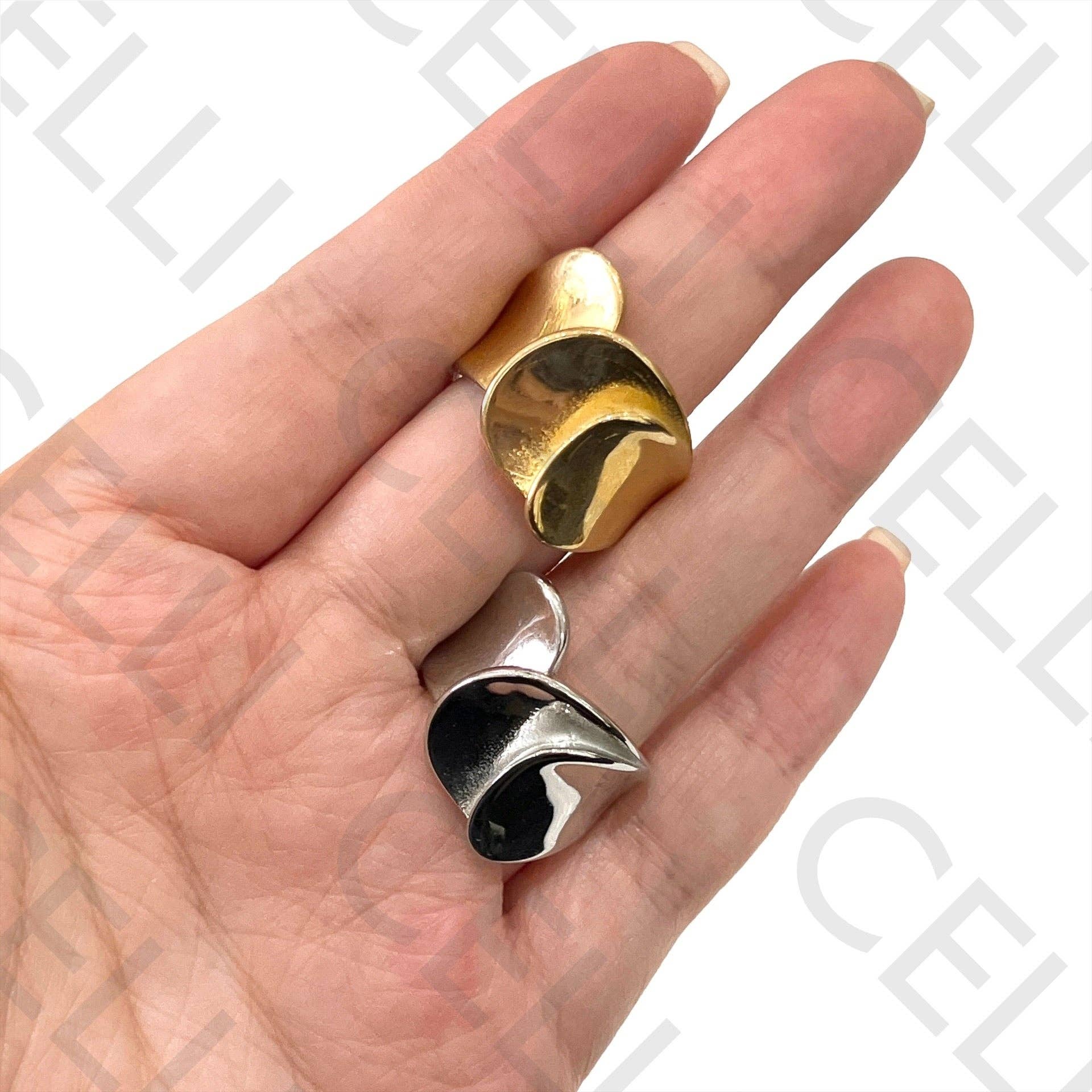 Celli Biju - Vendita all'ingrosso Anello midi/a fascia - Anello in acciaio0