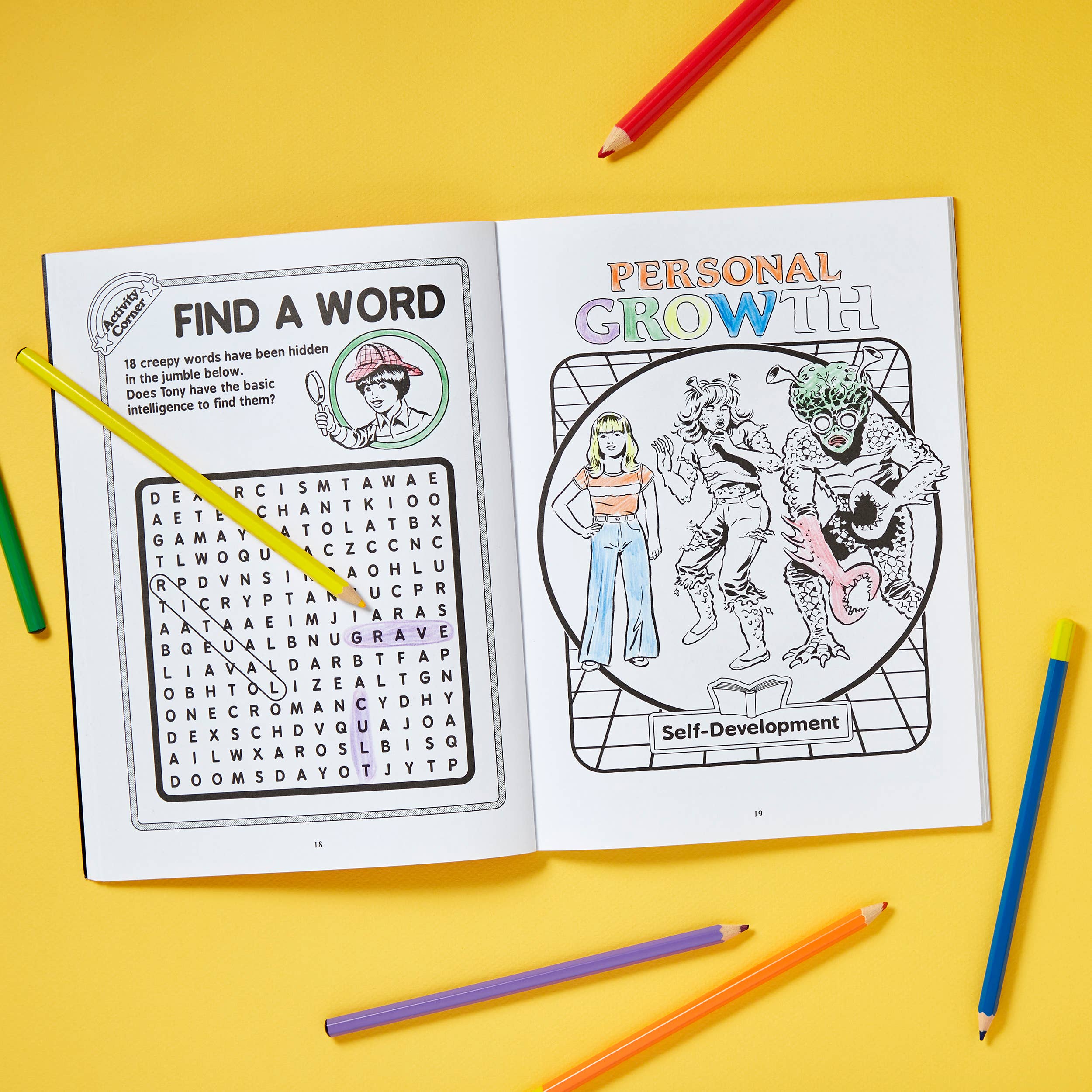 Chronicle Books - Wholesale Coloring & Activity Book - Adult - Let's Summon Demons7