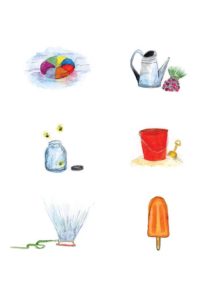 Summer Magic- "The Summer Magic Collection"- Original Watercolor Art Print- Signed by the Artist- Kate Marie Sulick for wholesale by Kate Marie Sulick