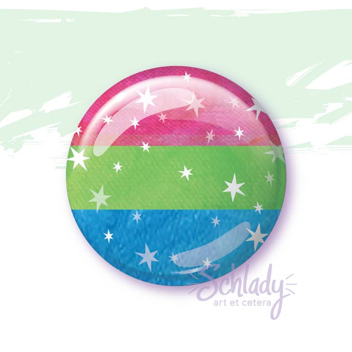 Schlady - Wholesale Magnet - Starry Polysexual Pride Flag - Magnet