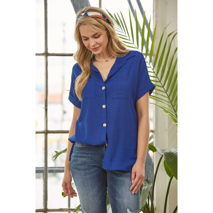 Blouse à manches courtes Air Flow pour la vente par salt & bit