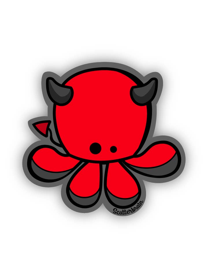 Devil Vinyl Sticker for wholesale by Scatterbrain
