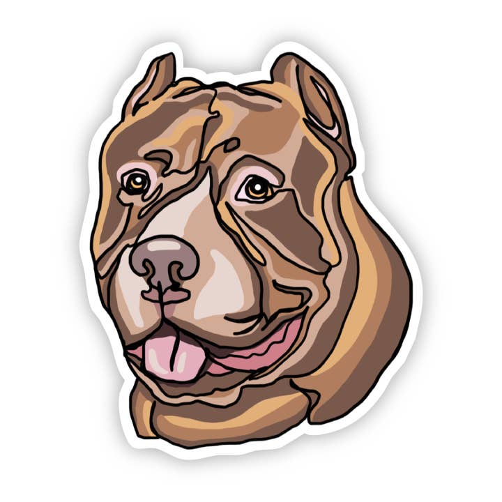 Big Moods - Wholesale Sticker - Pitbull Dog Sticker