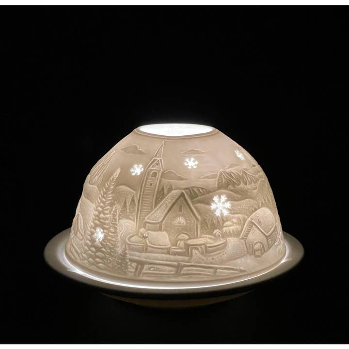 Snow Landscape Dome Luumii Light for wholesale by Province Crossing, LLC.