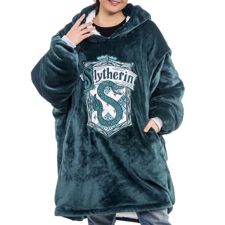 AAA Merchandise Limited - Venta al por mayor Sudadera con capucha - Mujer - Manta con capucha extragrande Harry Potter: Slytherin