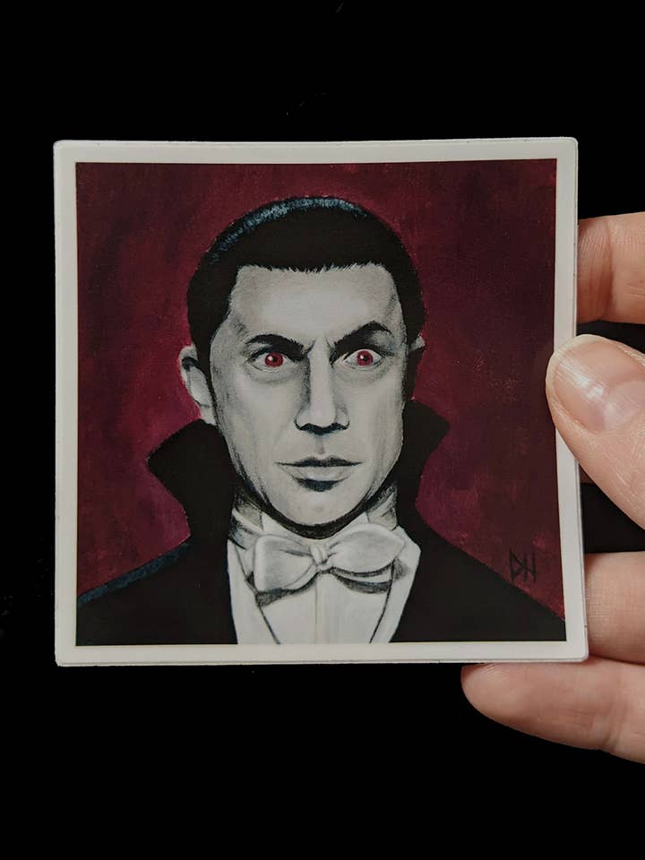 Autocolante Drácula por atacado de Destiney Hett Art