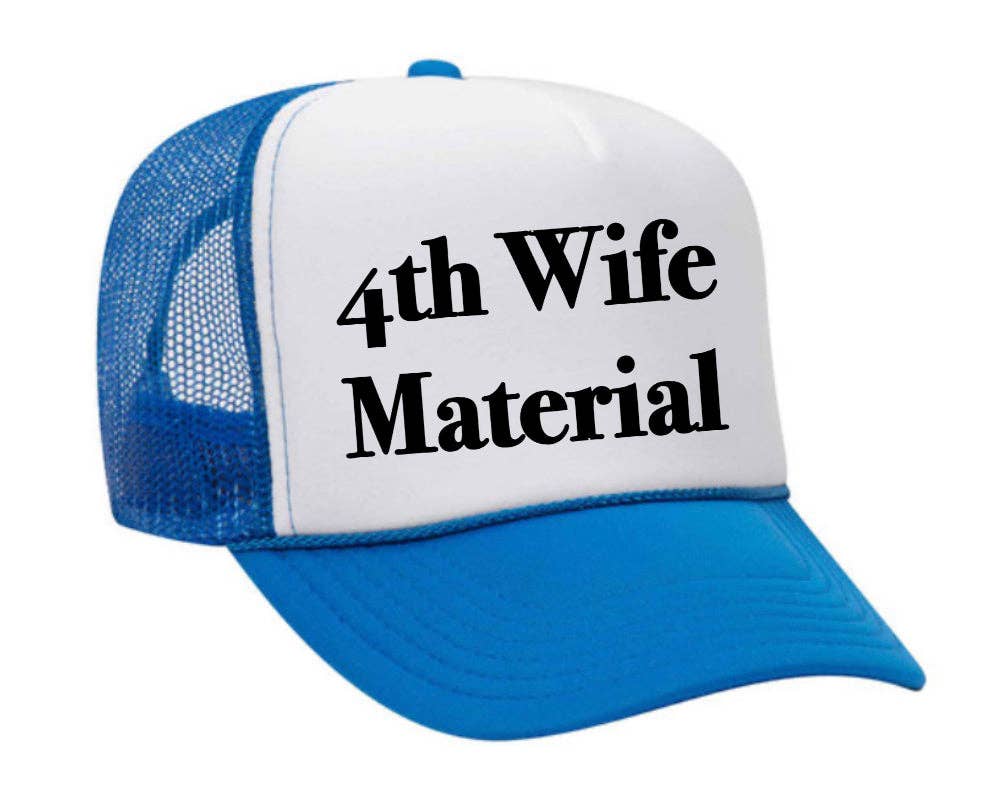 Inappropriate Trucker Hats - Venta al por mayor Gorra trucker - Mujer - Gorra de camionero 4th Wife Material15