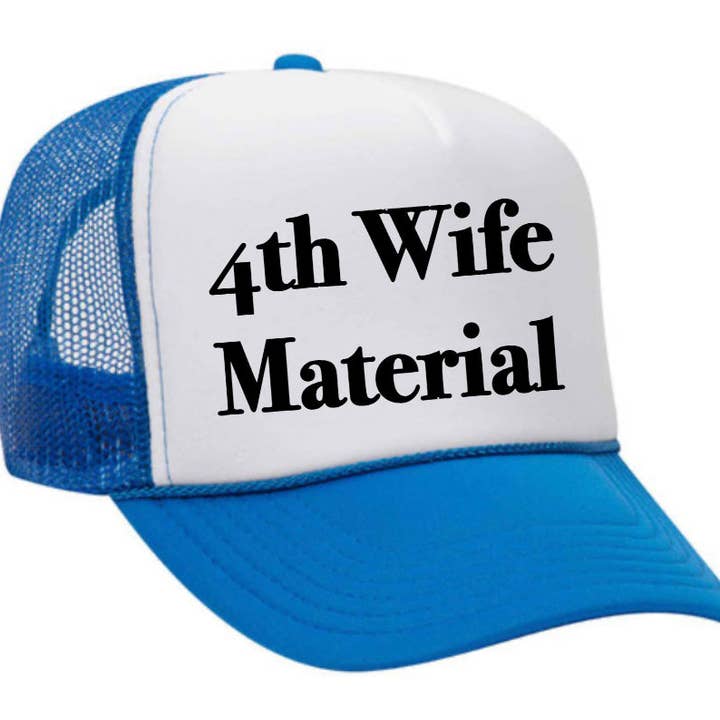Inappropriate Trucker Hats - Venta al por mayor Gorra trucker - Mujer - Gorra de camionero 4th Wife Material15