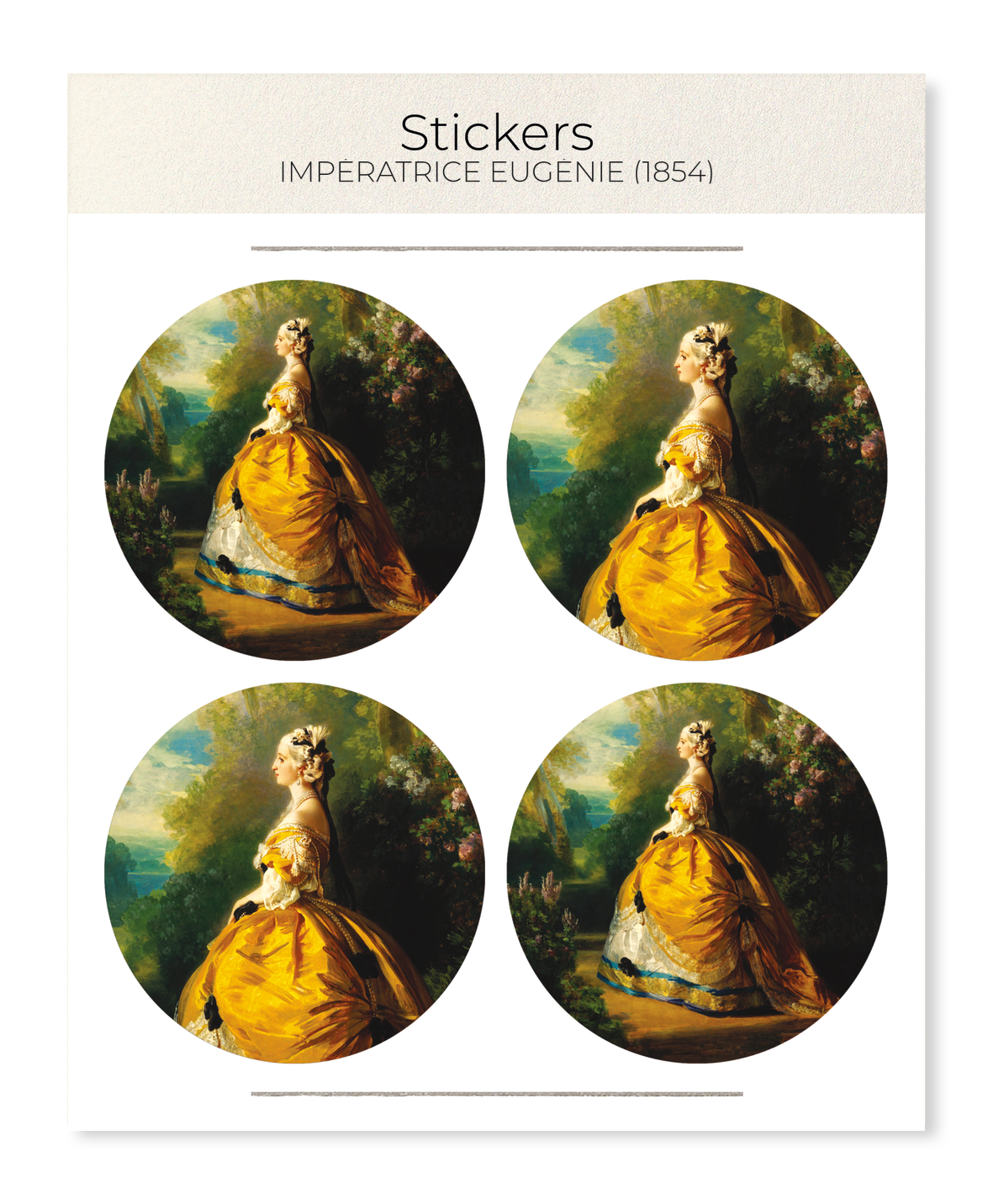 Ezen Trade - Wholesale Sticker - IMPÉRATRICE EUGÉNIE (1854): Painting Sticker Set0