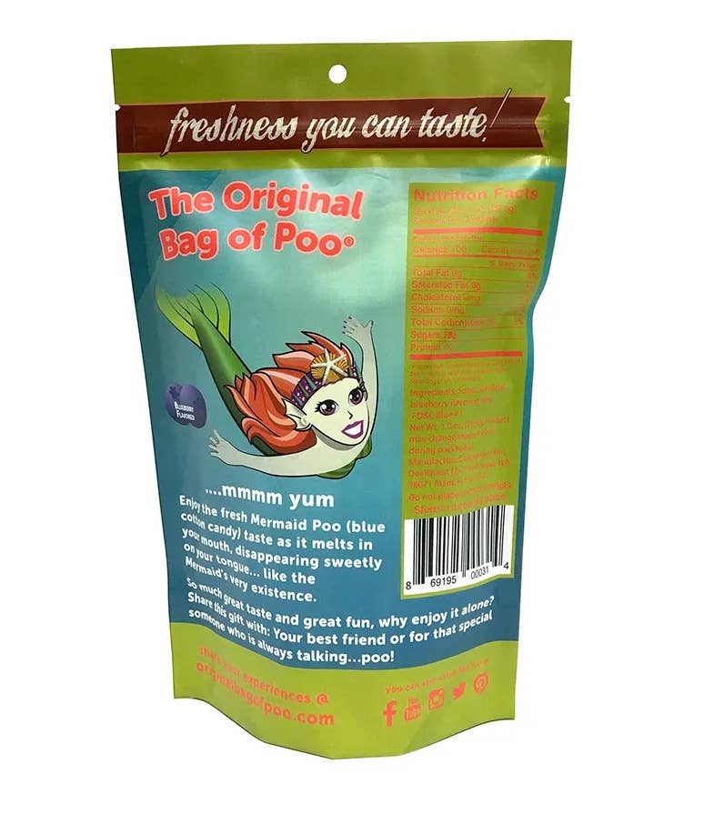 "The Original Bag of Poo"® Novelty Cotton Candy - Vente Barbes à papa - Le Sac Original de Caca® (Caca de Barbe à Papa de Sirène)2