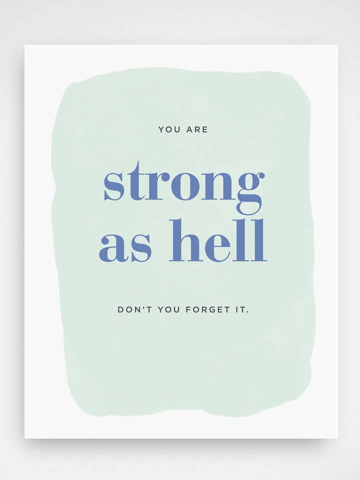 Aussi fort que l'enfer pour la vente par Hooray Paper Co.
