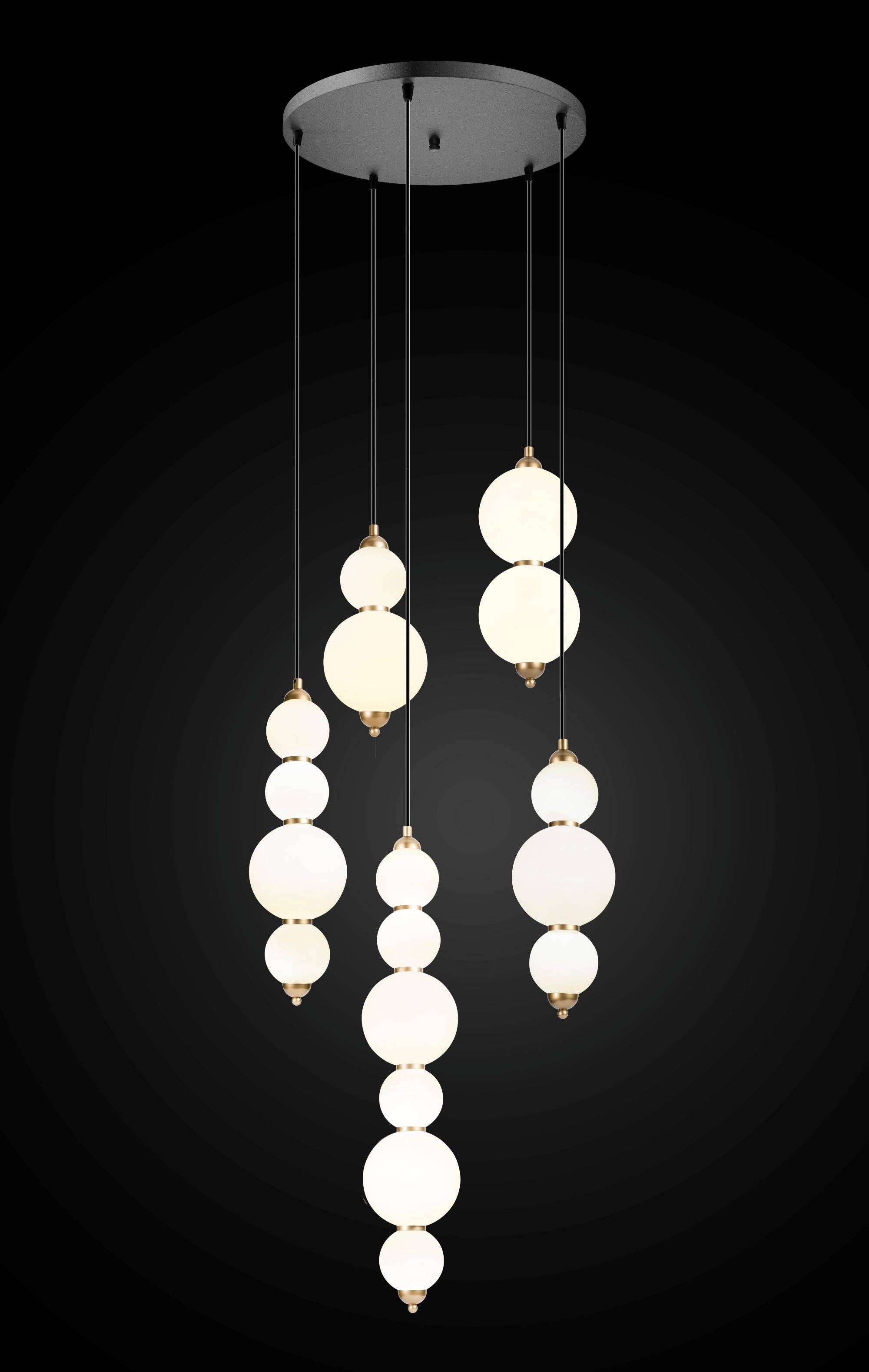 Eclipse Lighting - Wholesale Chandelier/Hanging Light - Modern Multi Light Pendant Globe for Staircase, Enrtyway Chandelier for High Ceiling Foyer, Stairs Chandelier Fixture, Light for Home Decor1