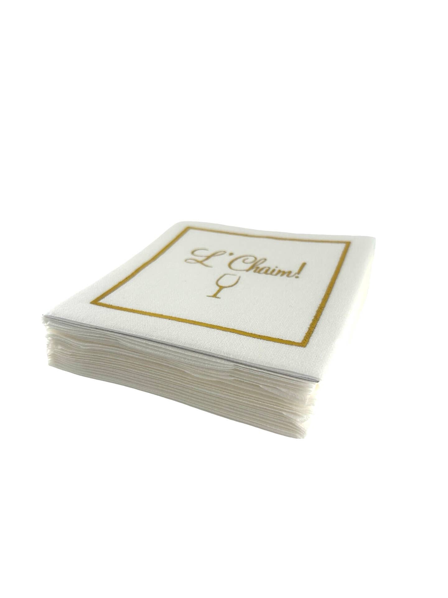 Maven Home - Wholesale Disposable Napkin - Linen-Feel Cocktail Napkins, L'Chaim3