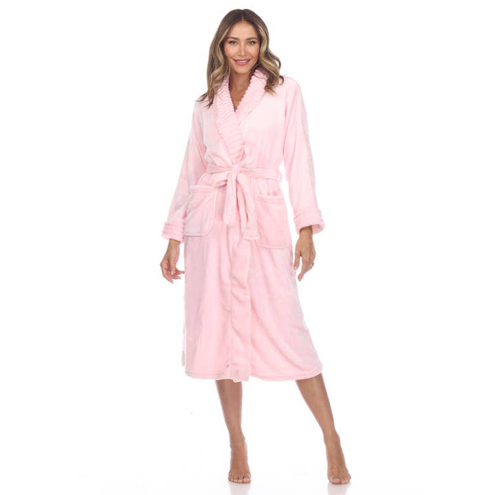 WHITE MARK - Wholesale Robe - Women's - Super Soft Lounge Robe1
