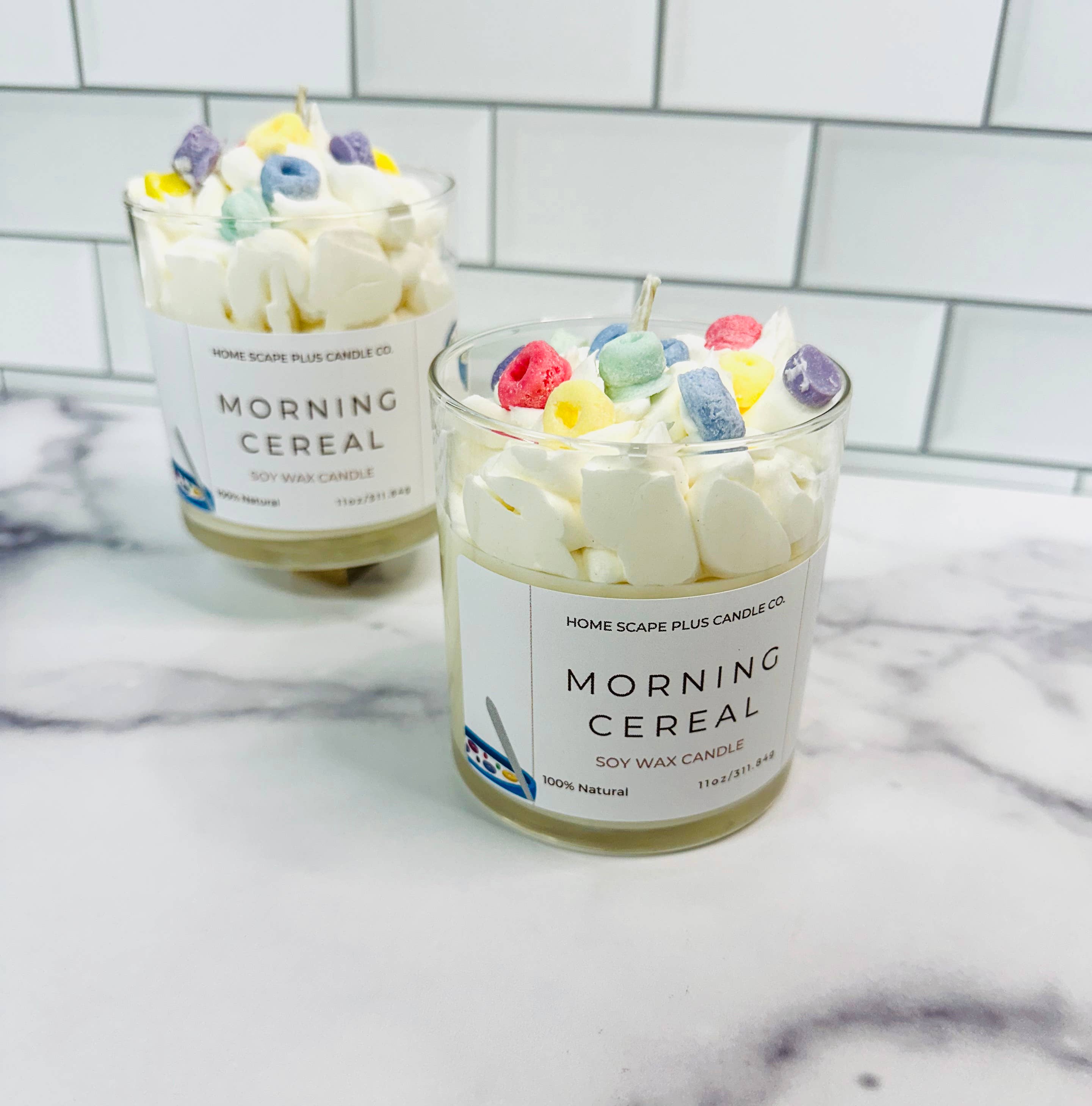 Home Scape Plus - Wholesale Jar/Filled Candle - Soy Wax Candle/Morning Cereal 11oz