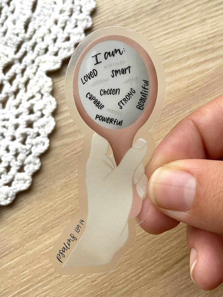 Autocollant autocollant transparent | 1,78 « x 3" pour la vente par Verosletters