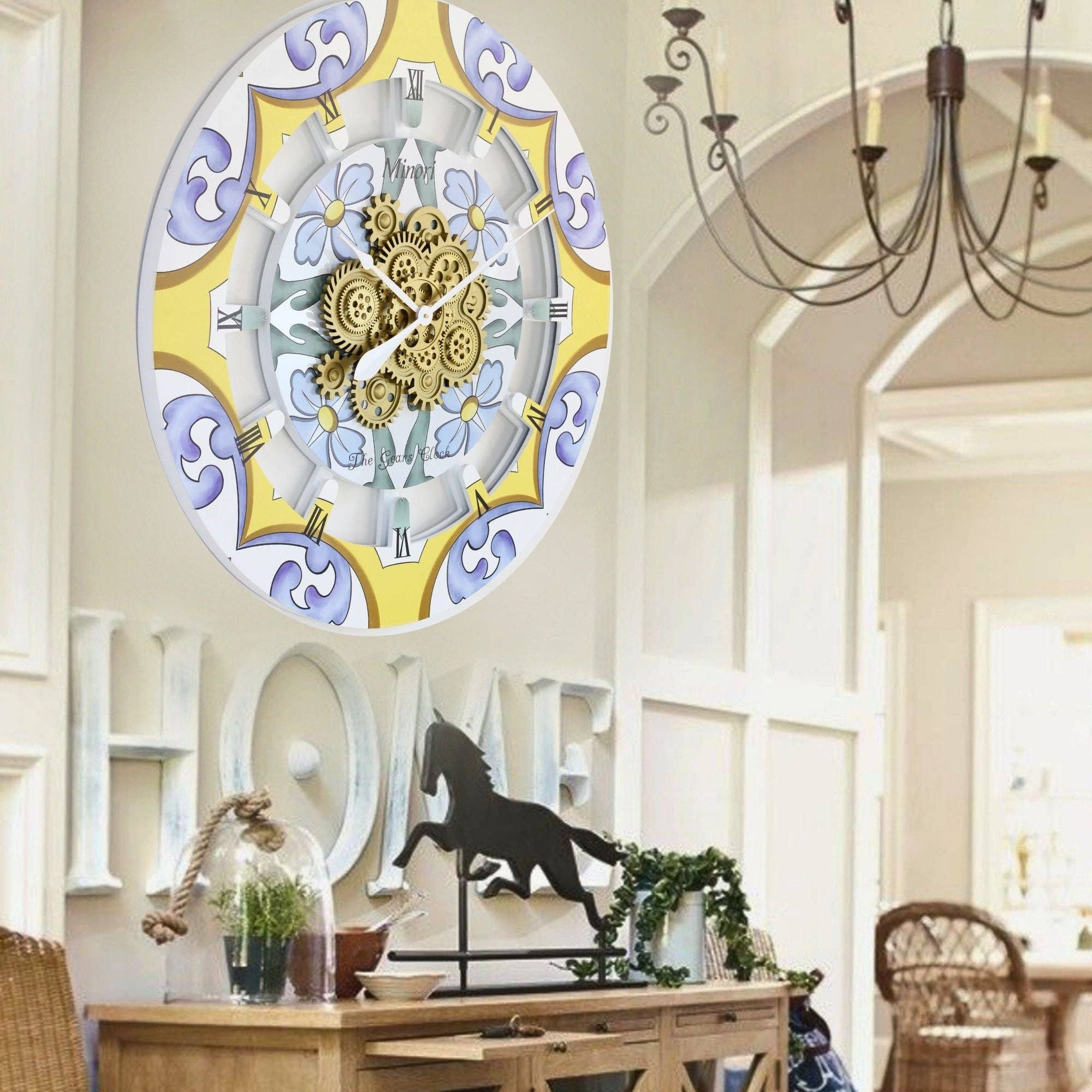 The Gears Clock - Wholesale Wall Clock - ITALY LINE WALL CLOCK 36 INCH ROUND MINORI8