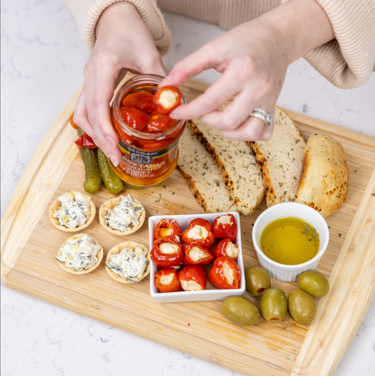 Sable and Rosenfeld est.1970 - Wholesale Pickled Vegetables - Sable & Rosenfeld Tipsy Tapas-Sweet Peppers 8.8oz / 61