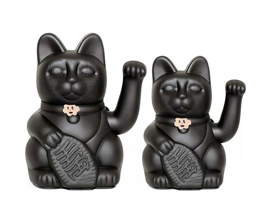 Diminuto Cielo - Wholesale Decorative Figurine - LuckyCat Black Fortune Cat0