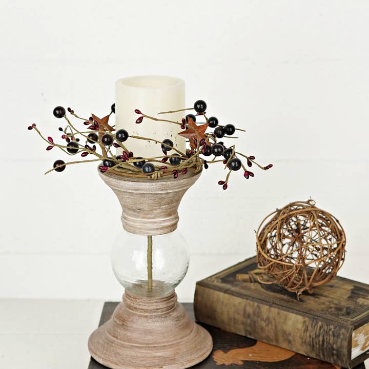 ISB68603- 3.5in (inner measure Ring-Burgundy Berry with star for wholesale by Impressive Enterprises, Inc.