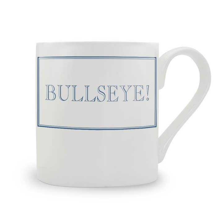 Bullseye! Bone China Mug for wholesale by Stubbs Mugs