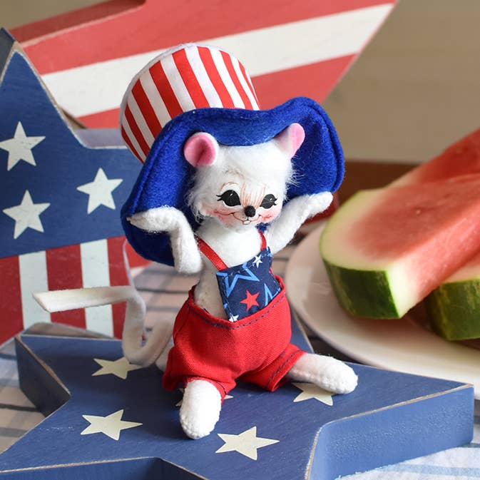 5in Uncle Sam's Hat Mouse for wholesale by Annalee