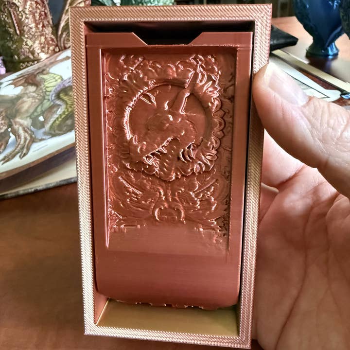 American Carver LLC - Wholesale Dice - Folding Dragon Dice Tower & Storage | TTRPG, D&D, TCG, CoC3
