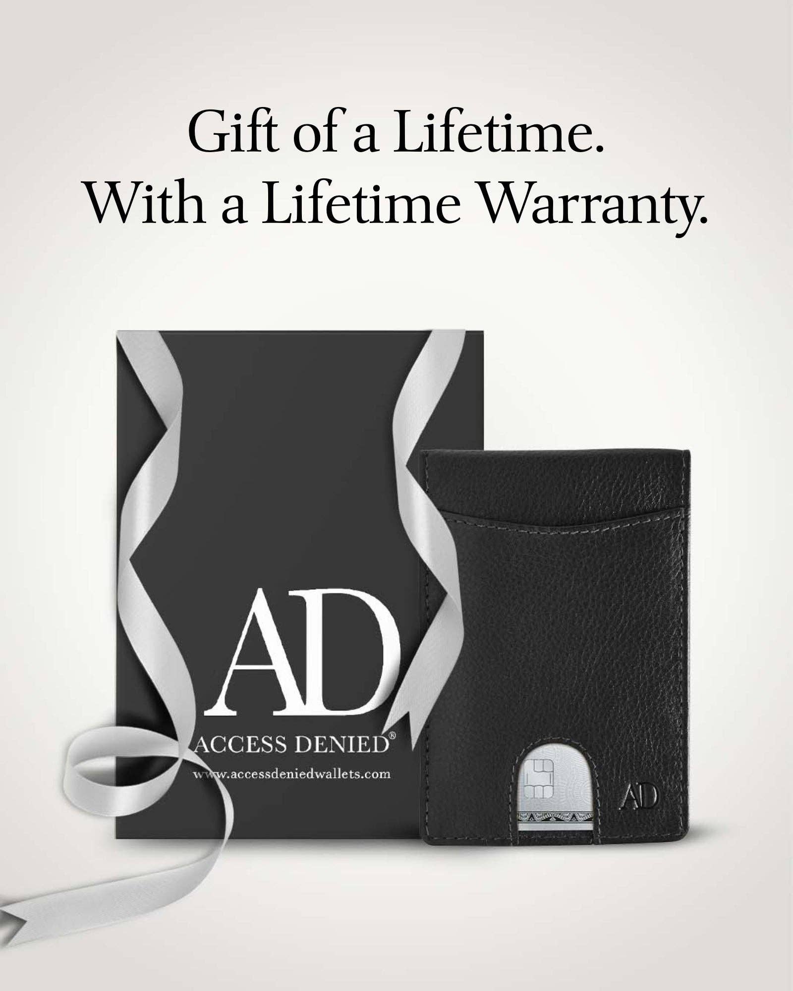 Access Denied Accessories - Wholesale Wallet - Men’s - Real Leather Wallets For Men Money Clip Bifold Wallet RFID12