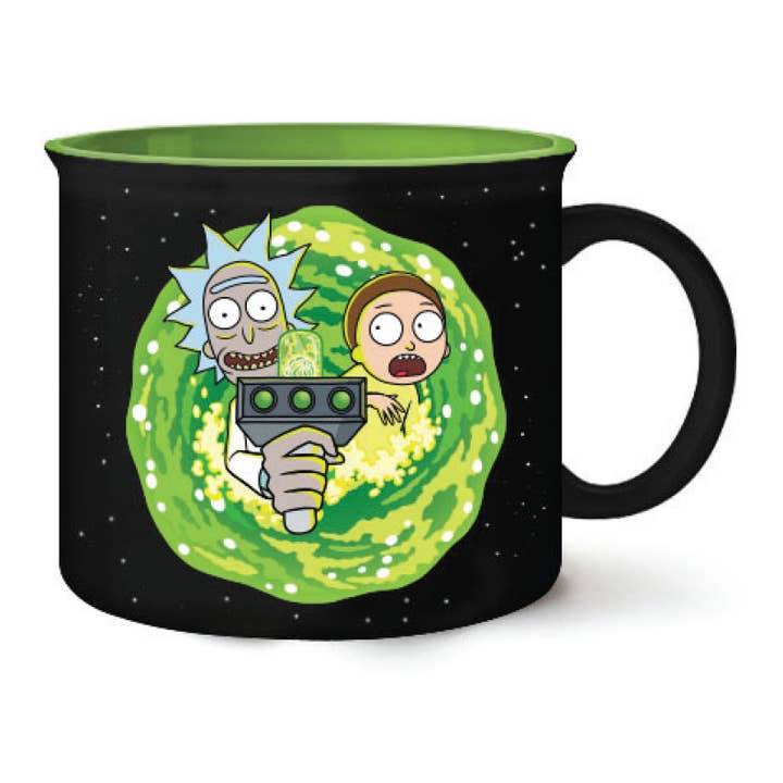 Silver Buffalo - Wholesale Coffee Mug - Rick and Morty Ram Portal Floor 20oz Ceramic Camper Mug