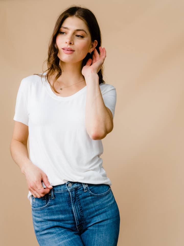 ABLE - Wholesale T-Shirt - Women's - Mae Drapey Tee
