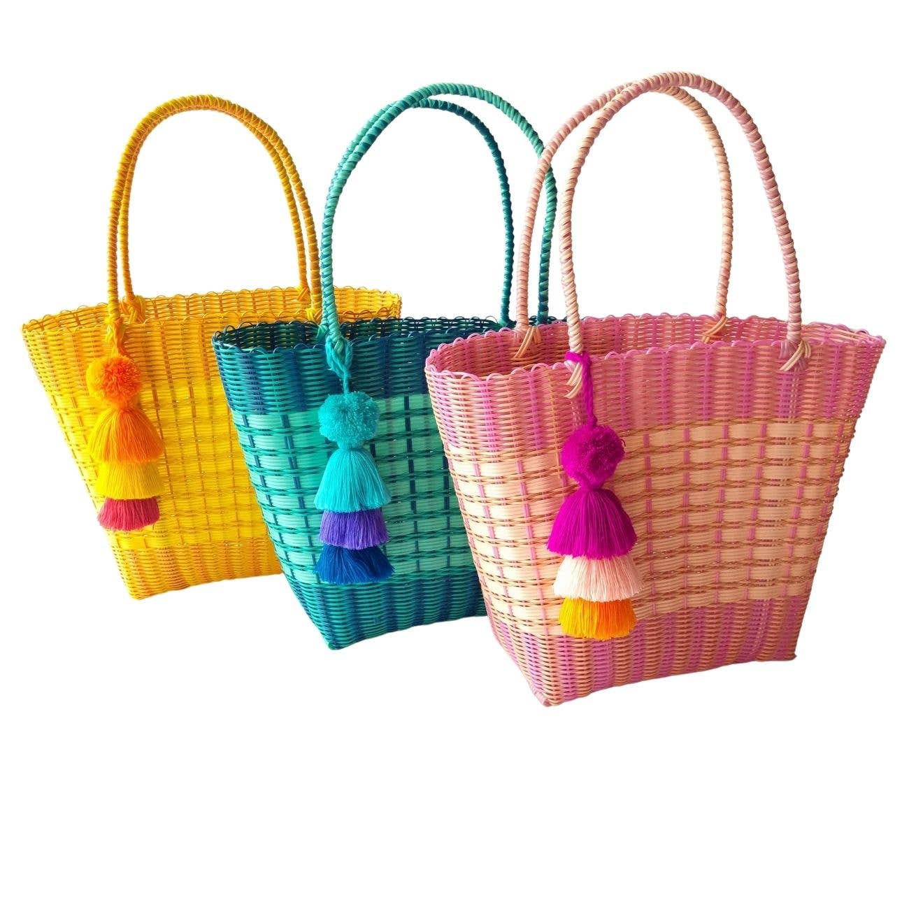 Achiote Guatemalan Goods – Großhandel Tragetasche – Damen – Achiote Einkaufstasche aus recyceltem Kunststoff, 100% handgefertigt, 3 Farben0