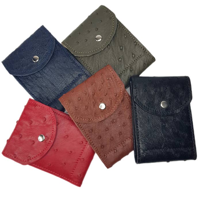 Portafoglio in vera pelle di struzzo per la vendita all'ingrosso da parte di ANKO