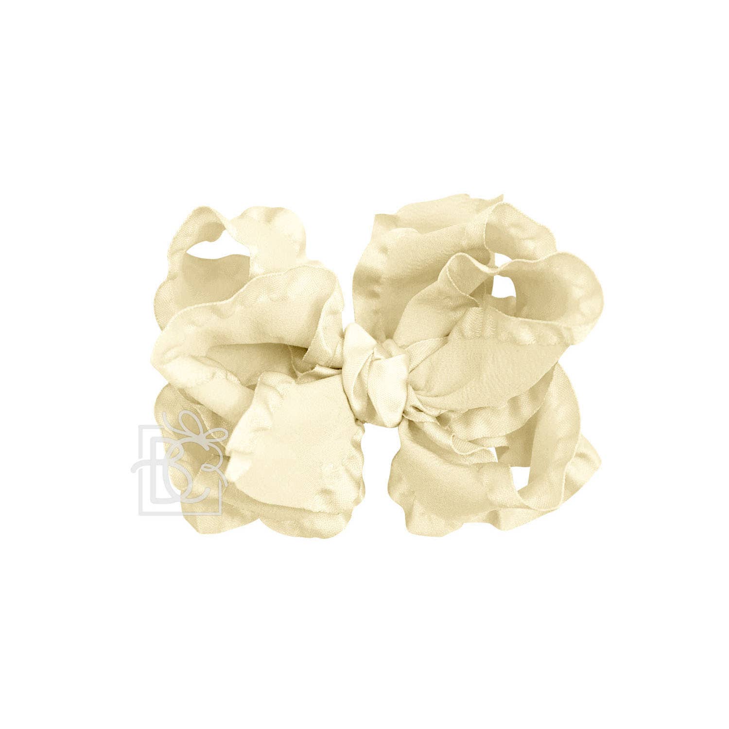 Beyond Creations, LLC - Wholesale Hair Bow - Kids - DOUBLE RUFFLE BOW ON CLIP36